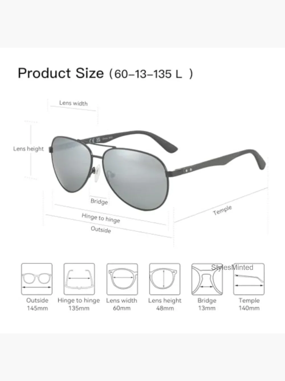 Polarized Aviator Sunglasses Carbon Fiber Pilot UV Protection
